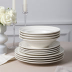 Celeste Stoneware Dinnerware Set - Beige