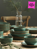 Brasa Stoneware Dinnerware Set - Green