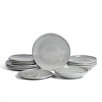 Harmony Stoneware Dinnerware Set - Grey