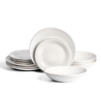 Essence Stoneware Dinnerware Set - White