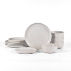 Ion Stoneware Dinnerware Set - White