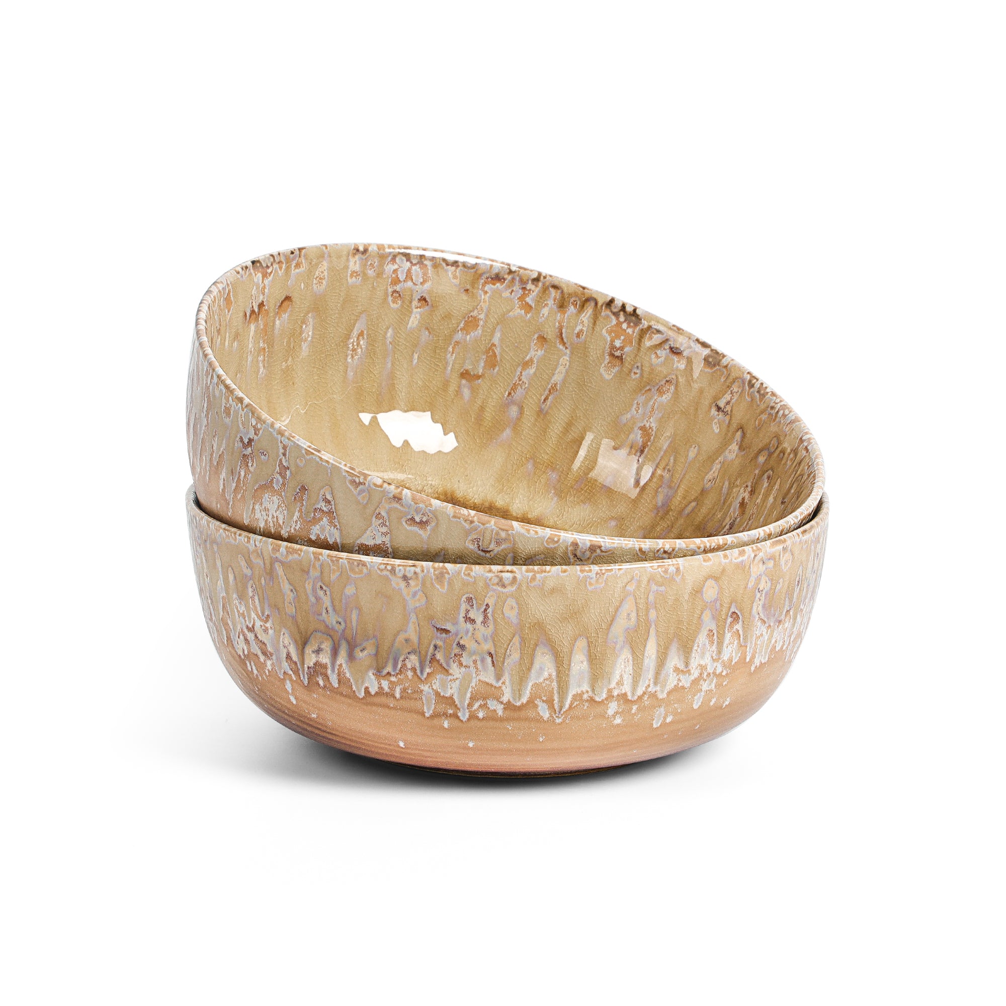 Hanami Stoneware Service Bowl Set - Beige