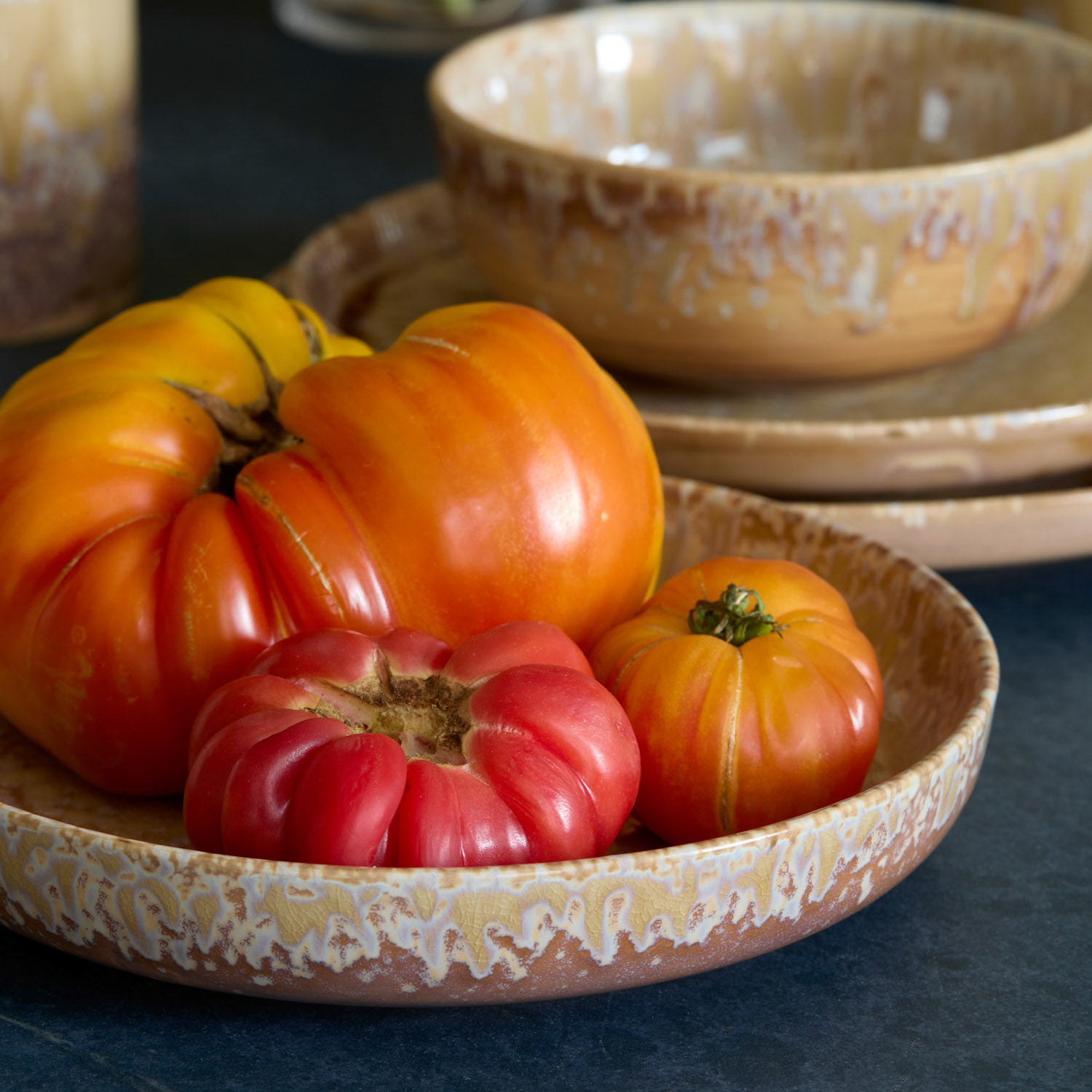 Hanami Stoneware Dinnerware Set - Beige