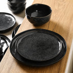 Mirella Stoneware Dinnerware Set - Charcoal