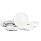 Harmony Stoneware Dinnerware Set - White