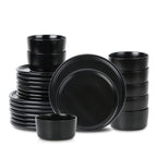 Eden Stoneware Dinnerware Set - Black