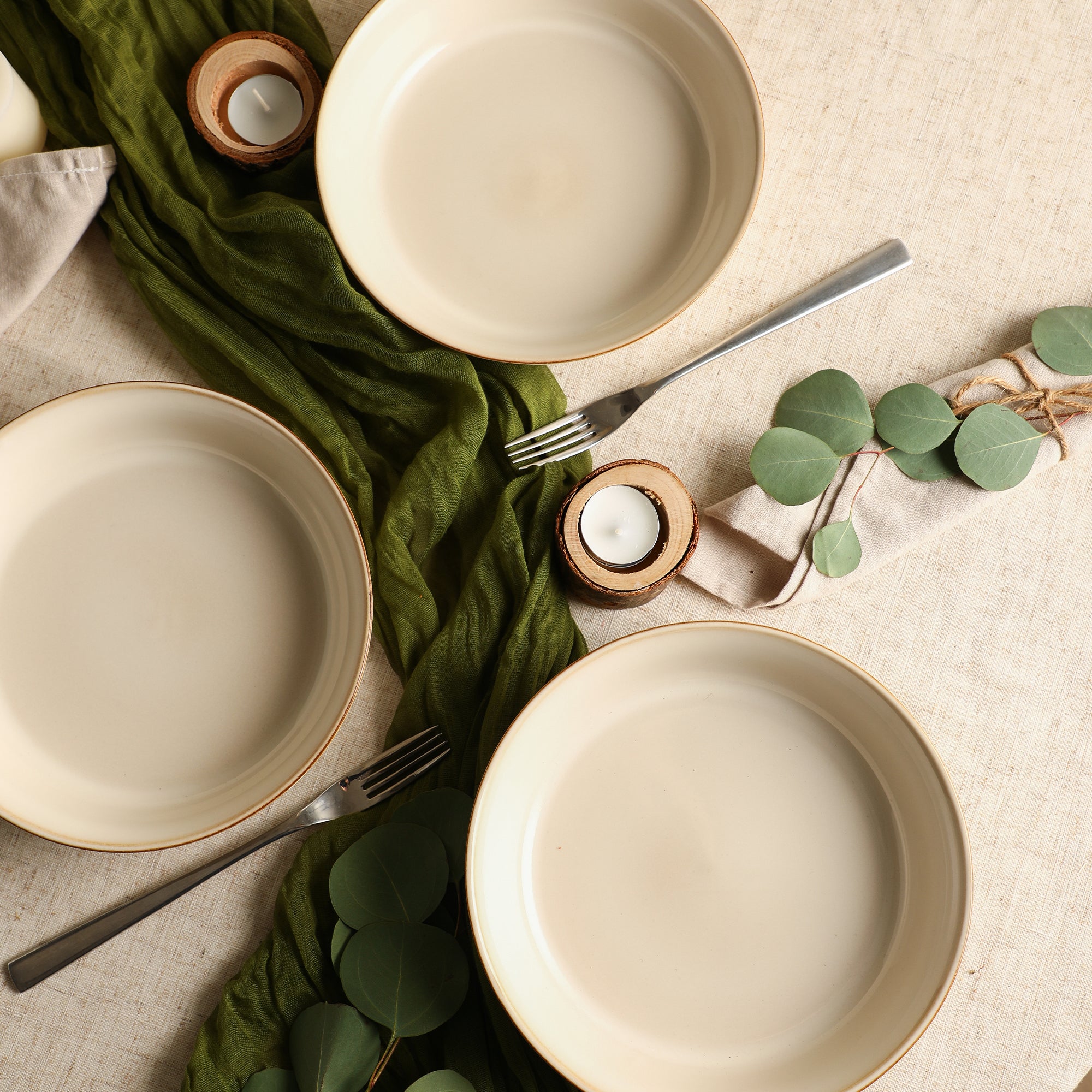 Comet Stoneware Pasta Bowl Set - Cream