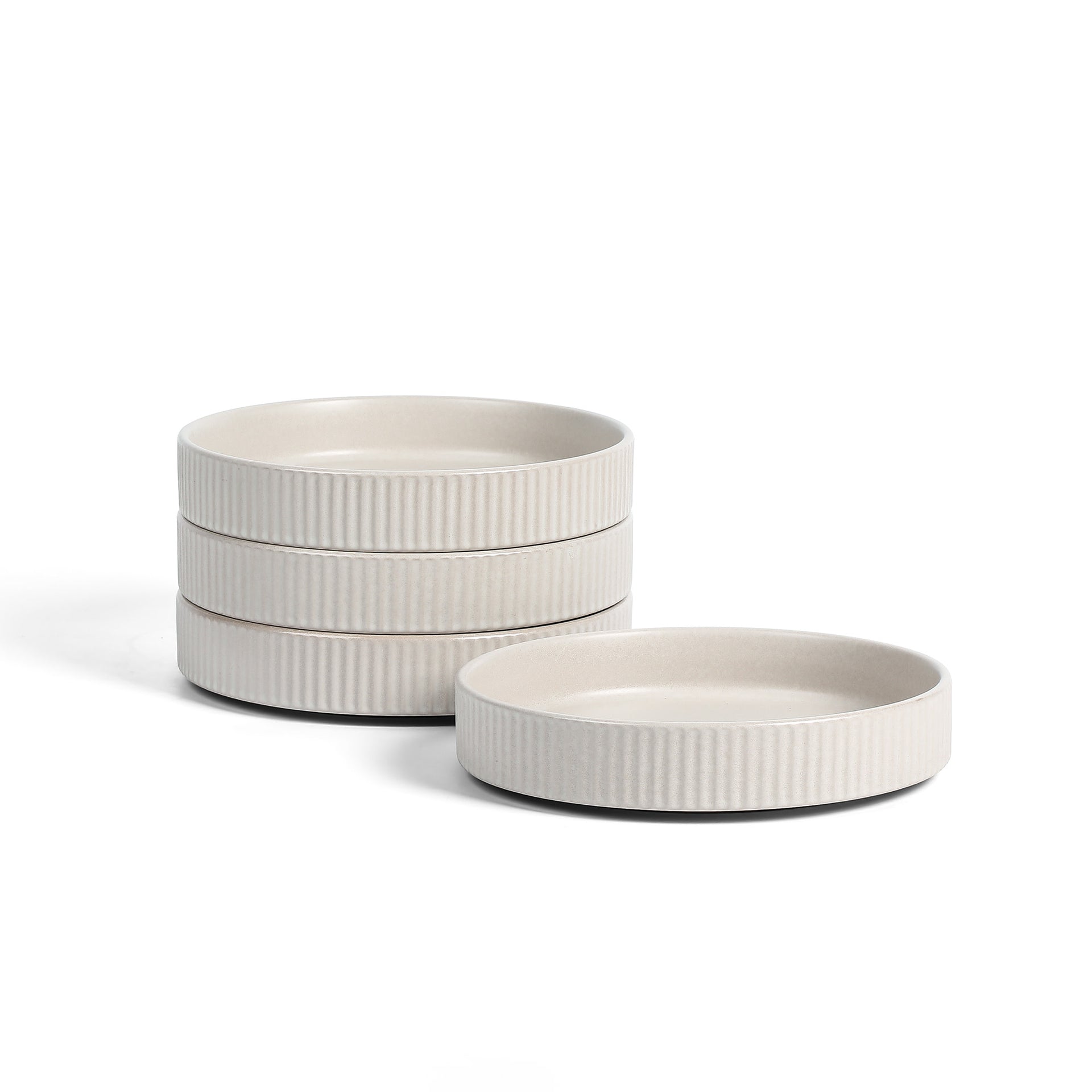 Haven Stoneware Pasta Bowl - Beige - 4