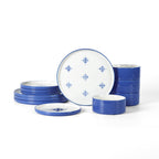 Cobalt Porcelain Dinnerware Set - Blue