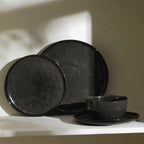 Mirella Stoneware Dinnerware Set - Charcoal