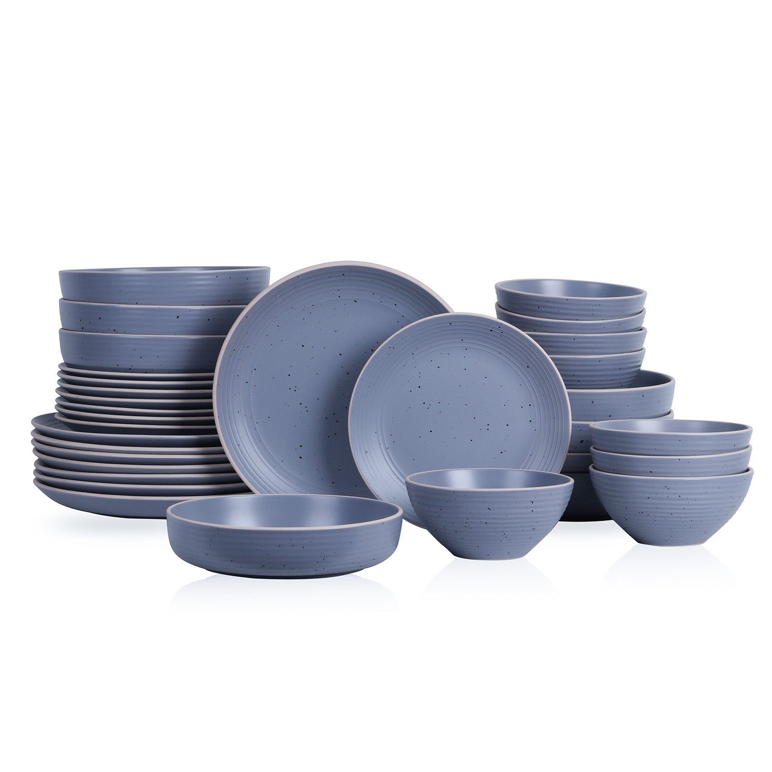 Lauren Stoneware Dinnerware Set - Light Gray