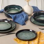 Remy Stoneware Dinnerware Set - Blue