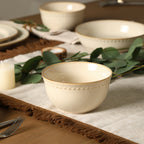 Comet Stoneware Bowl Set - Cream