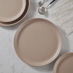 Logan Stoneware Dinnerware Set - Beige