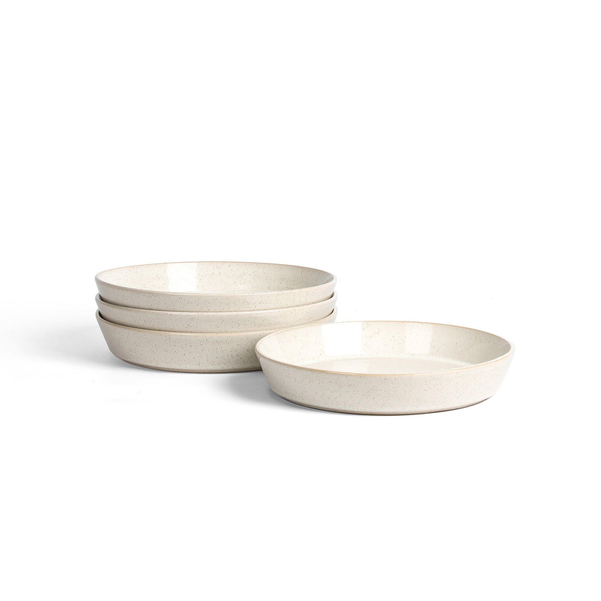 Claire Stoneware Pasta Bowl Set - White