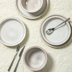 Slate Stoneware Dinnerware Set - White