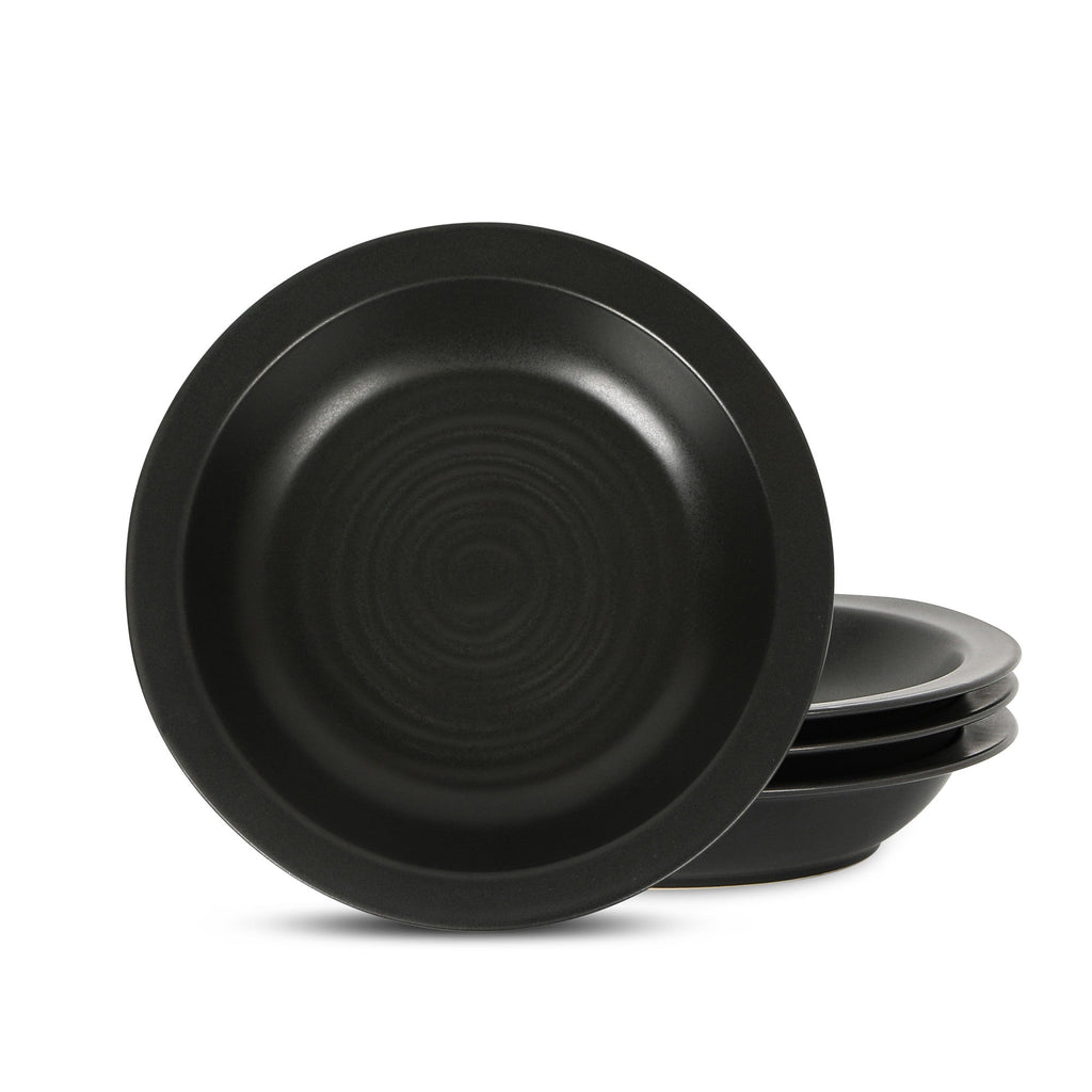 Orbit Stoneware  Pasta Bowl - Charcoal