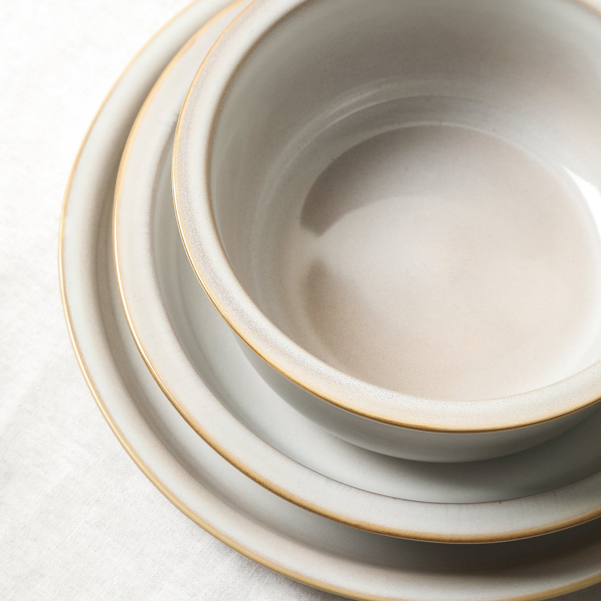 Slate Stoneware Dinnerware Set - White