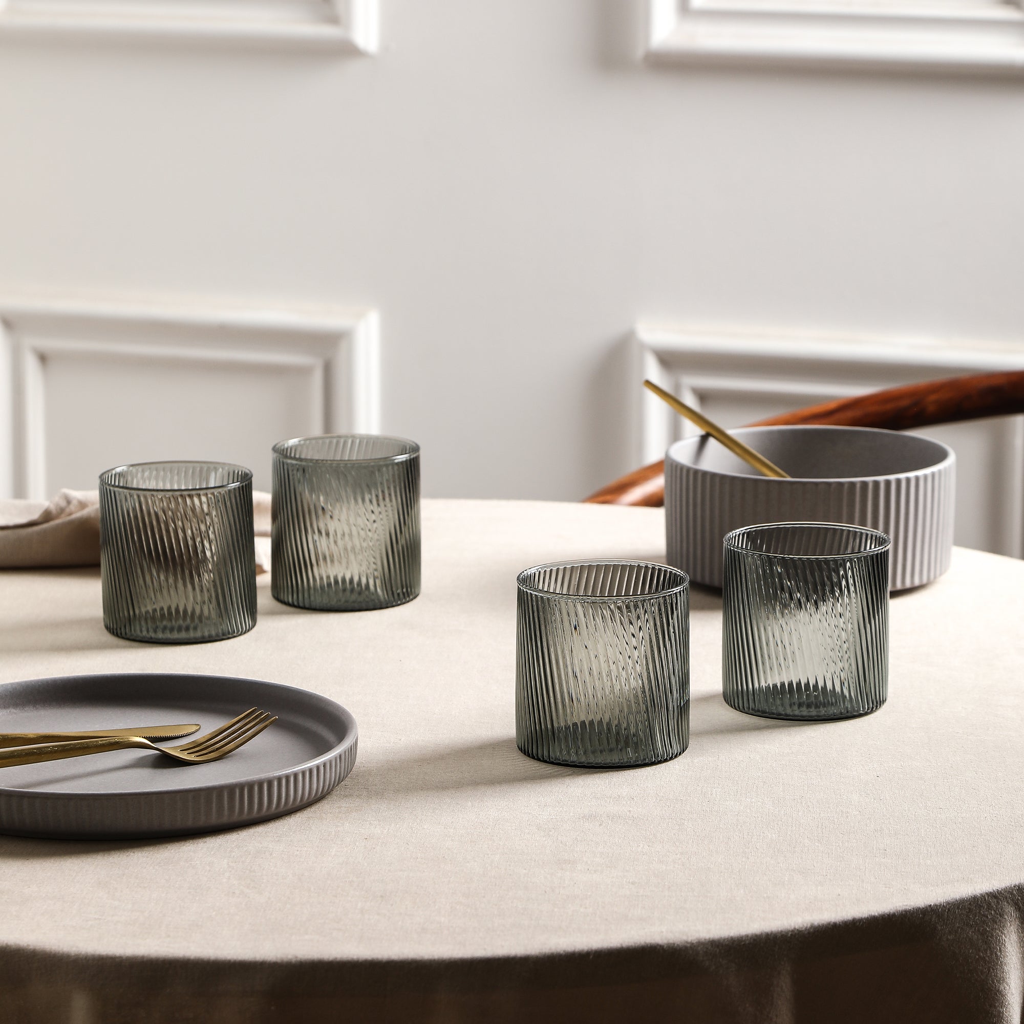 Haven Borosilicate Glass Glass Set - Grey