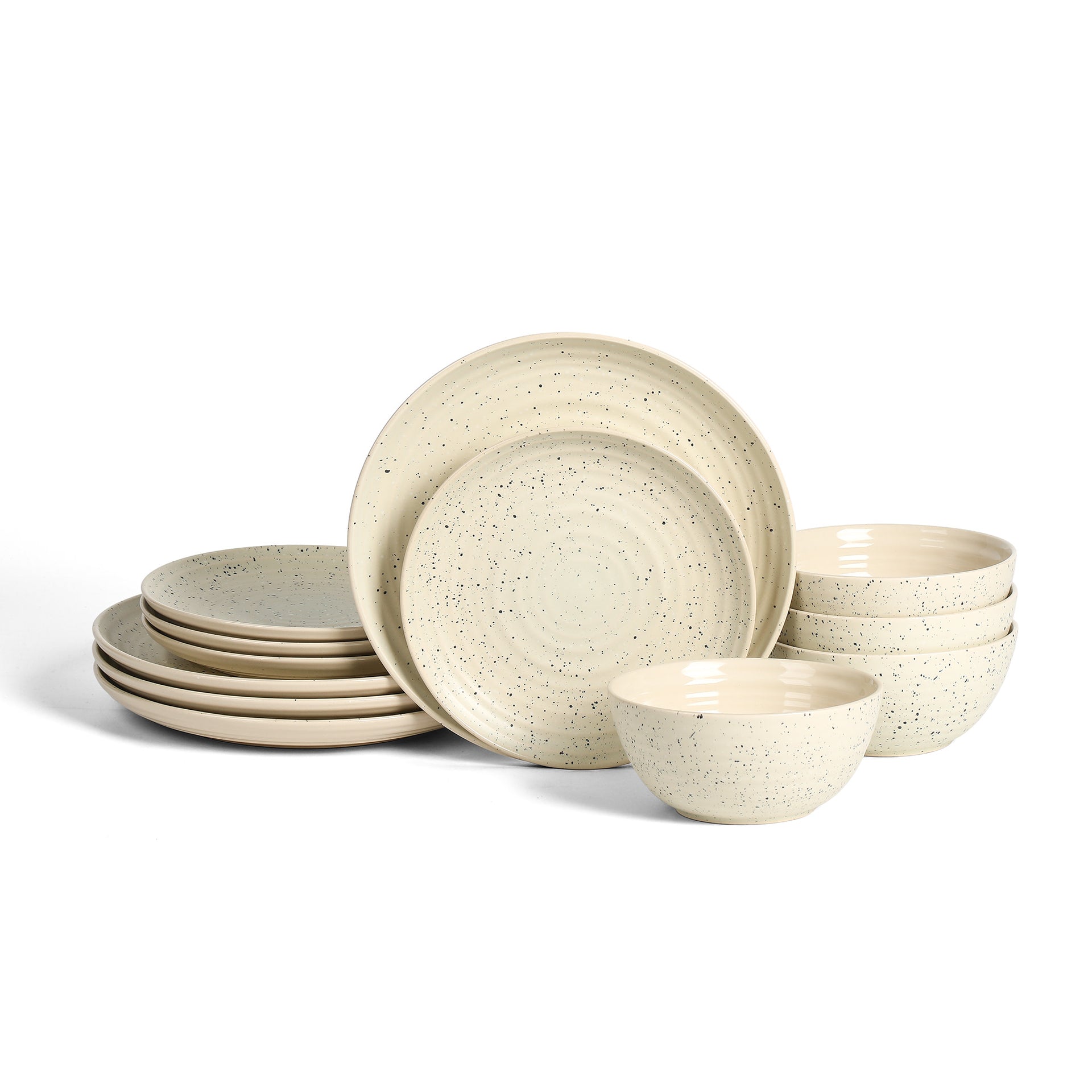 Dua Stoneware Dinnerware Set - White - 4