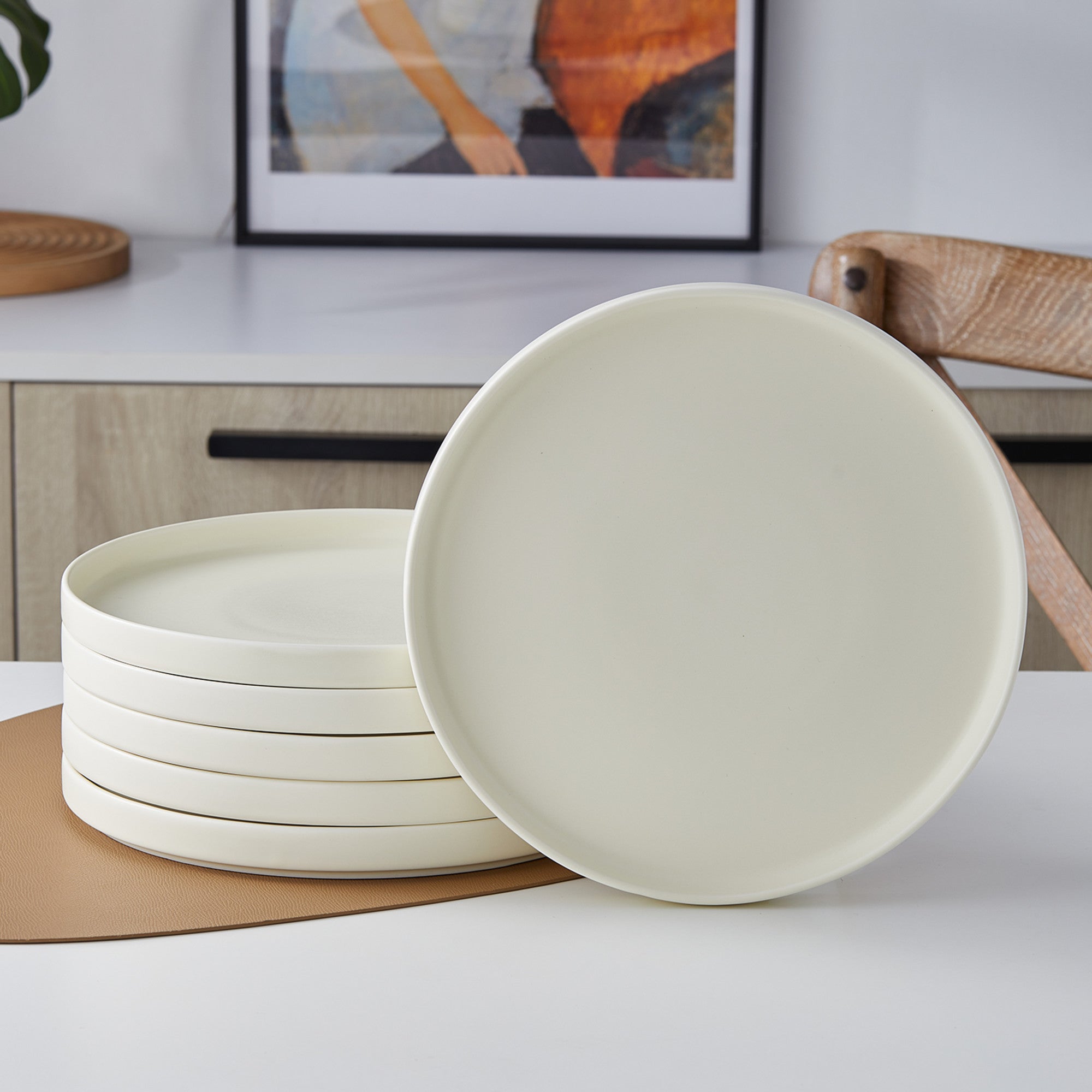 Stella Porcelain Salad Plate Set - Set of 6