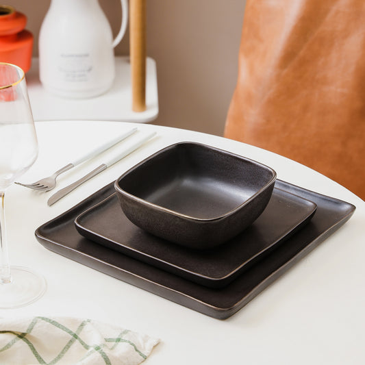 Jonny Stoneware Dinnerware Set - Brown