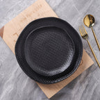 Abigael Stoneware Salad Plate - Black