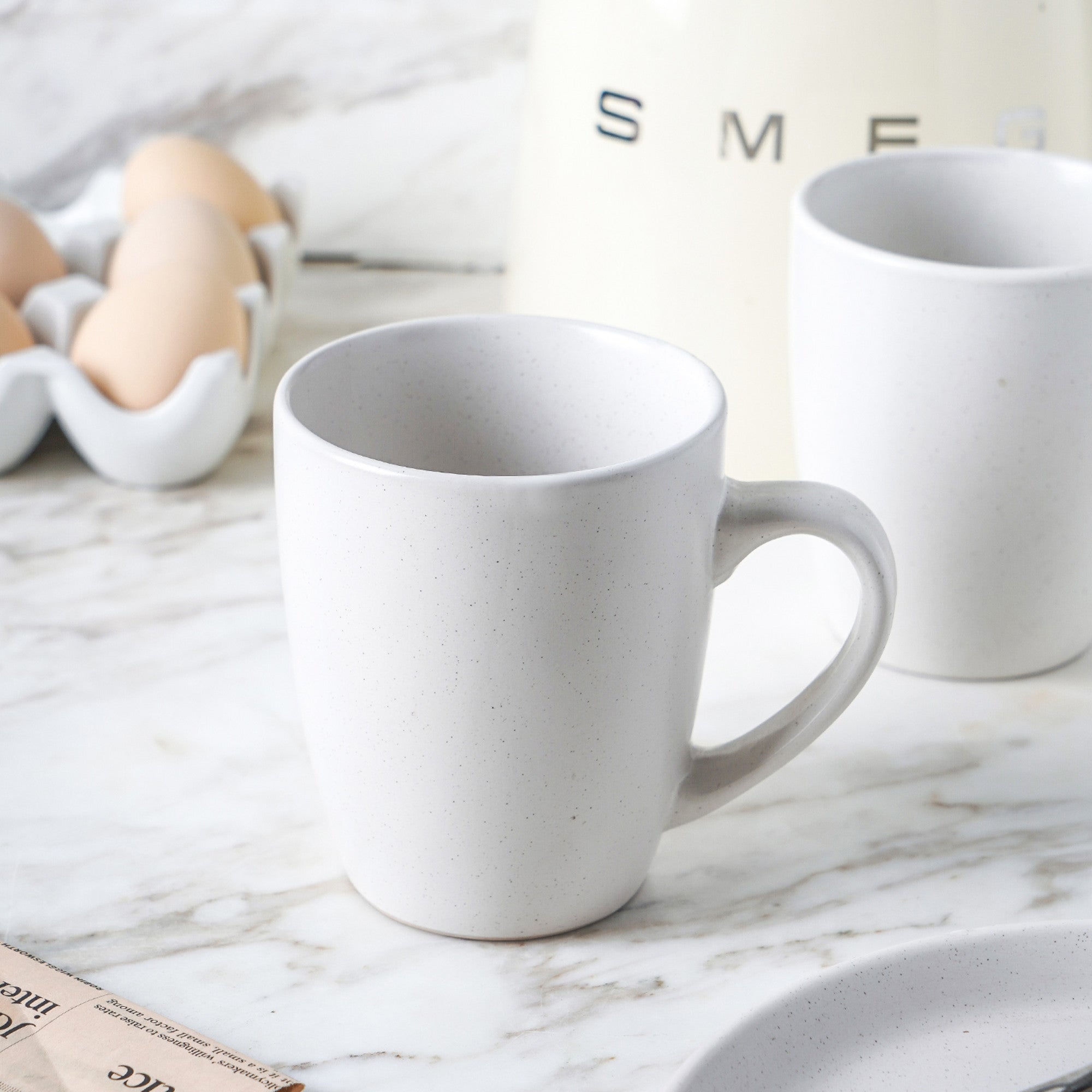 Albie Stoneware Mug - Snow White