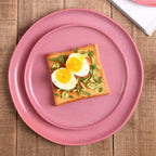 Tom Stoneware Salad Plate - Pink White